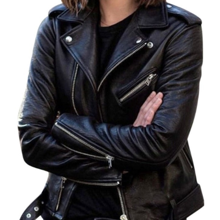 Waleria - Lederjacke, schlankes Design