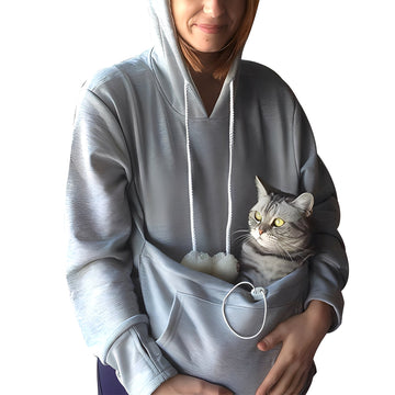 Cassandre - Modischer, warmer Pullover mit großer Tasche für Damen