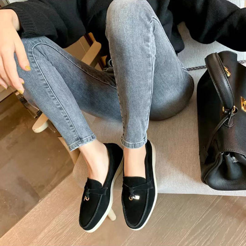 Vianne - Elegante Damen-Wildledermokassins