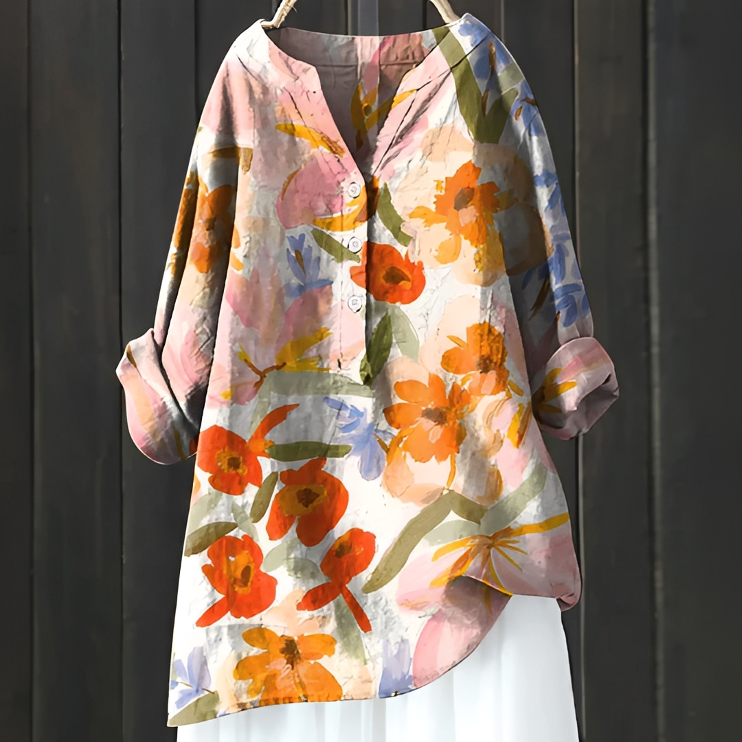Esmeralda - Stilvolle blumige Bluse für Damen