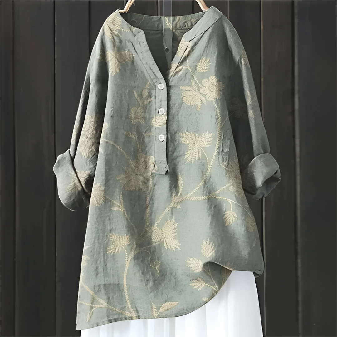 Esmeralda - Stilvolle blumige Bluse für Damen