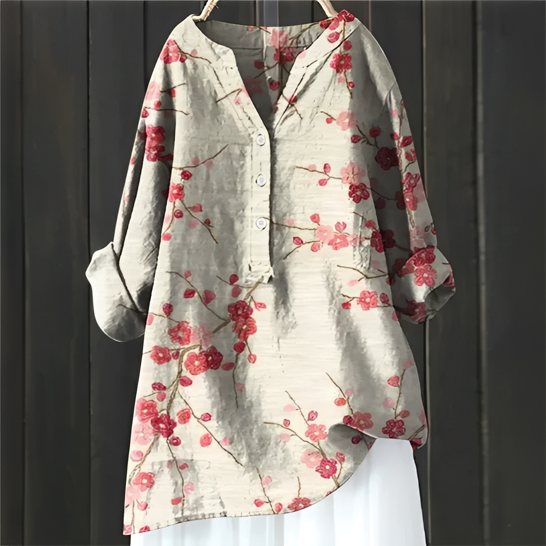 Esmeralda - Stilvolle blumige Bluse für Damen