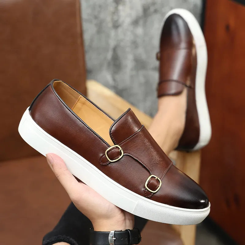 Jerald - Herren-Loafers im legeren Lederlook