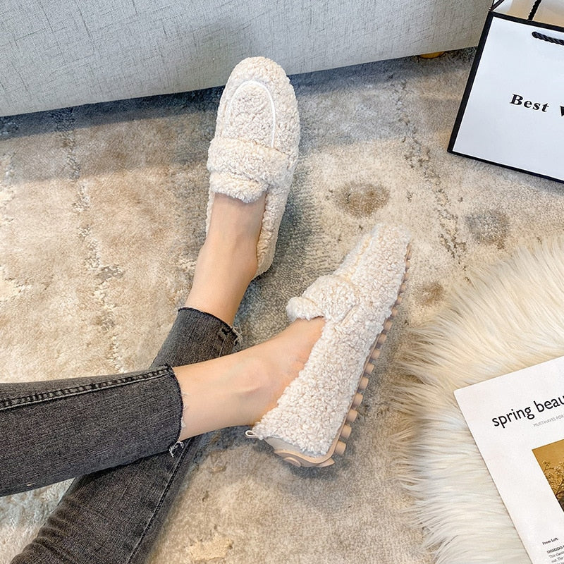 Kathleen - Elegante, weiche Plüschhausschuhe für Damen