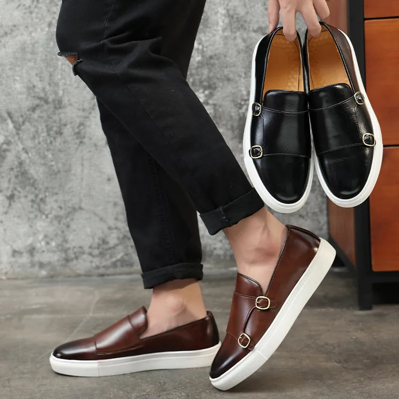 Jerald - Herren-Loafers im legeren Lederlook