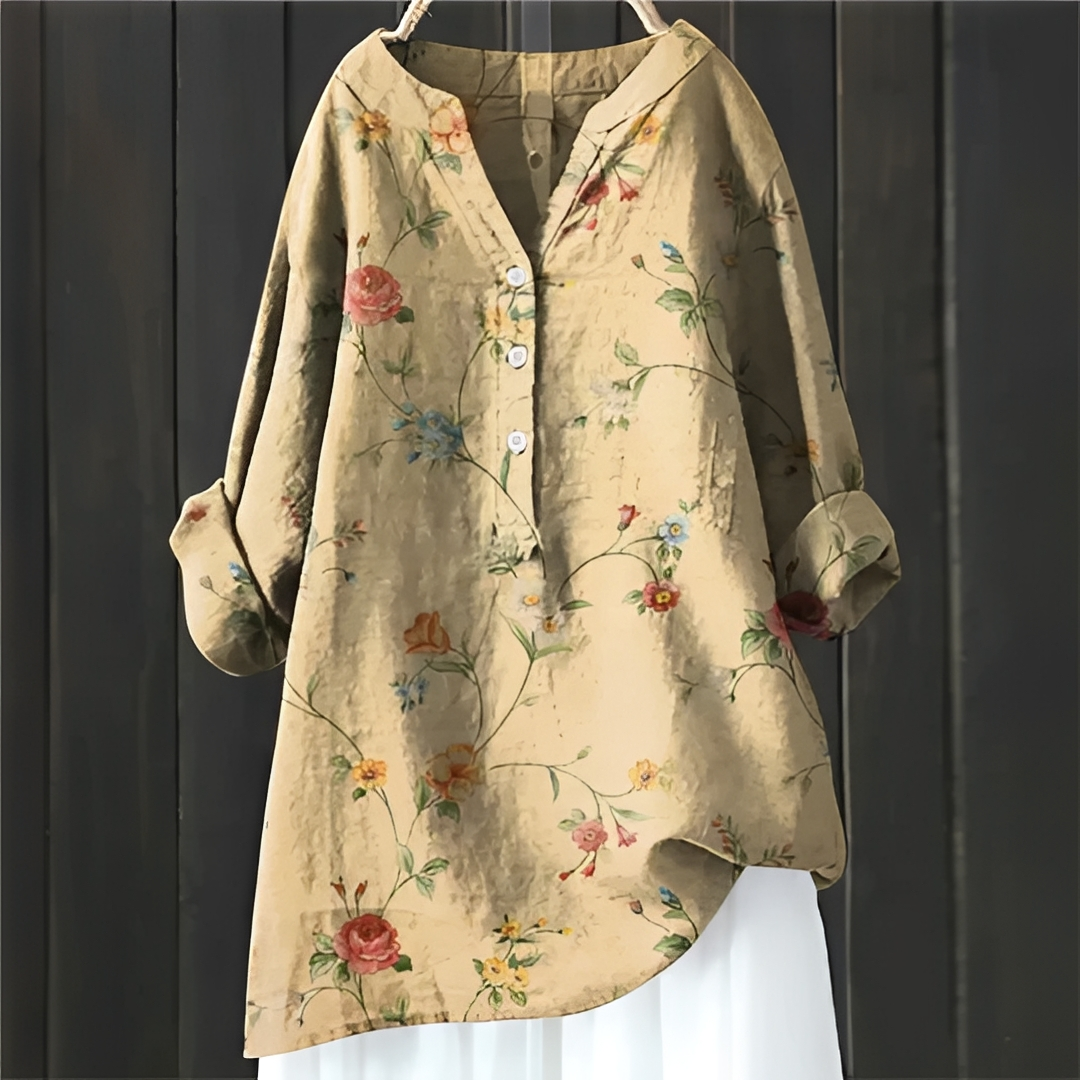 Esmeralda - Stilvolle blumige Bluse für Damen