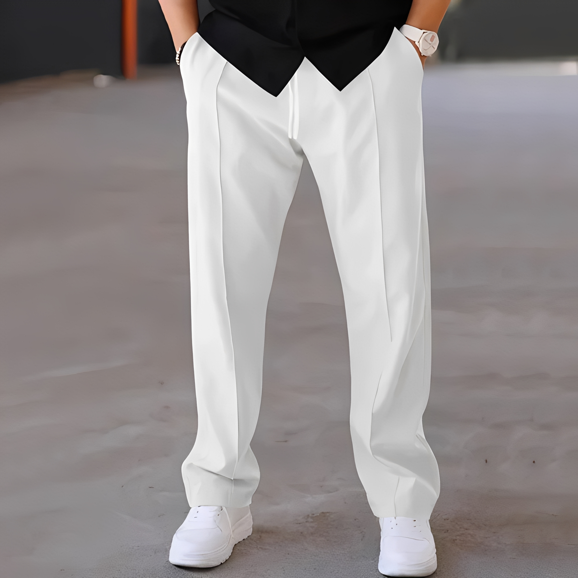Fresniel - Trendige weite gerade Hose für Herren