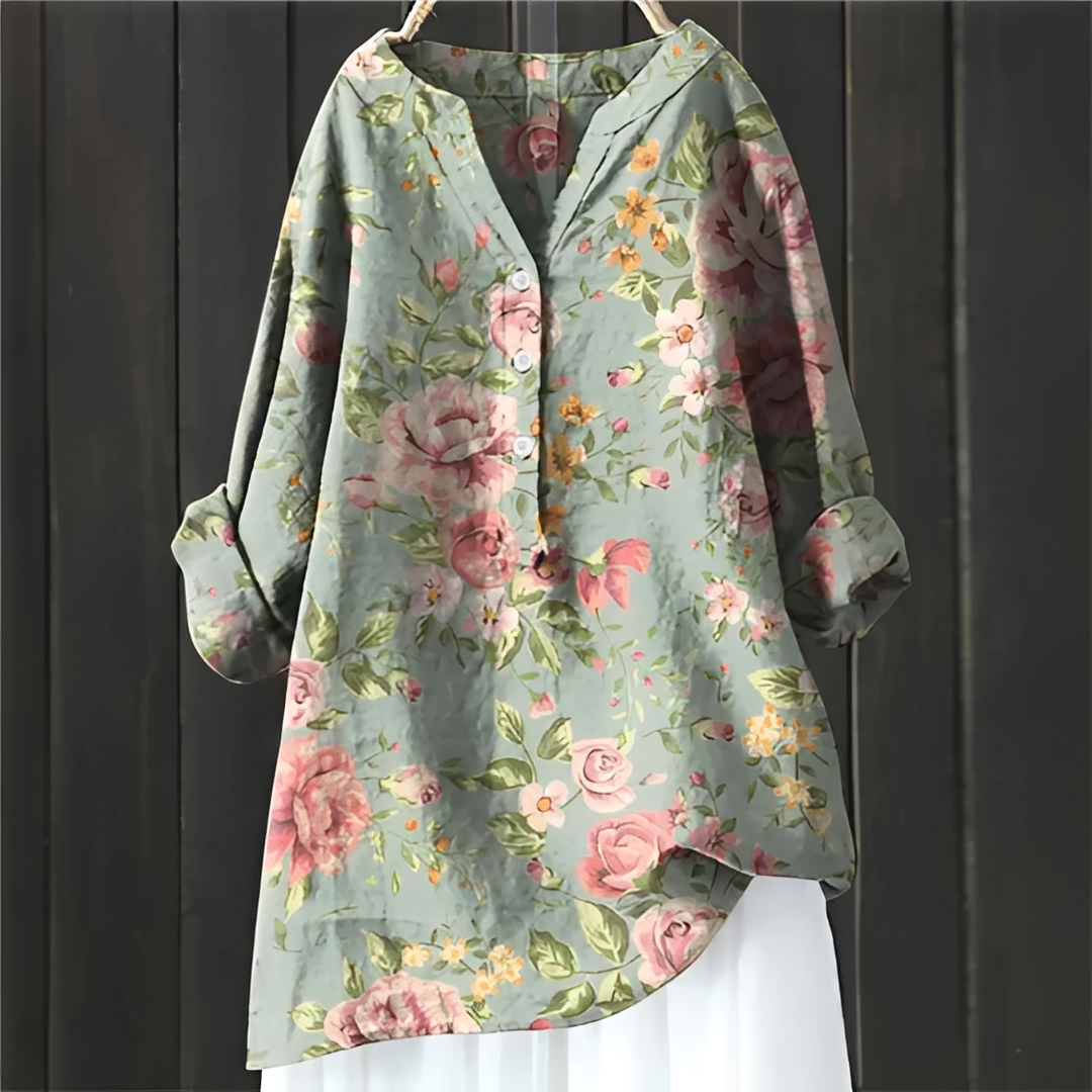 Esmeralda - Stilvolle blumige Bluse für Damen