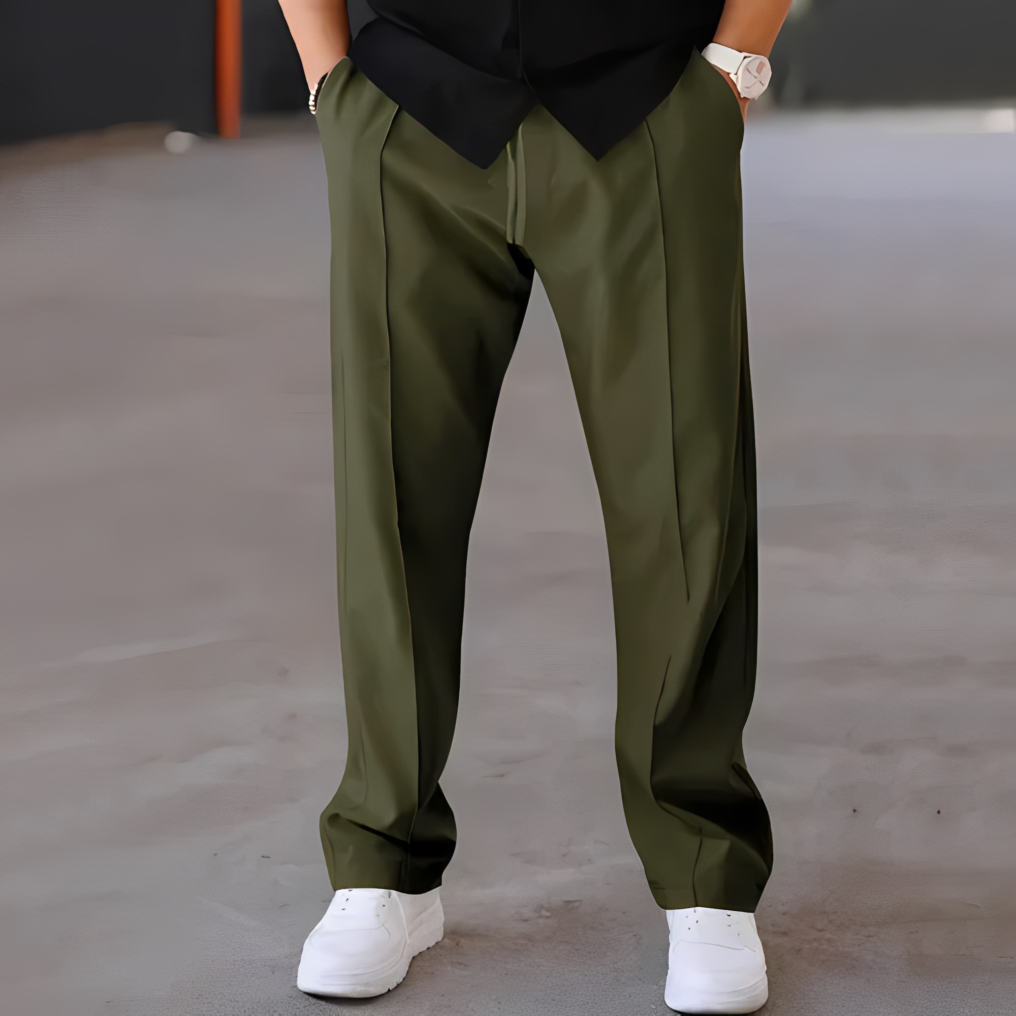 Fresniel - Trendige weite gerade Hose für Herren