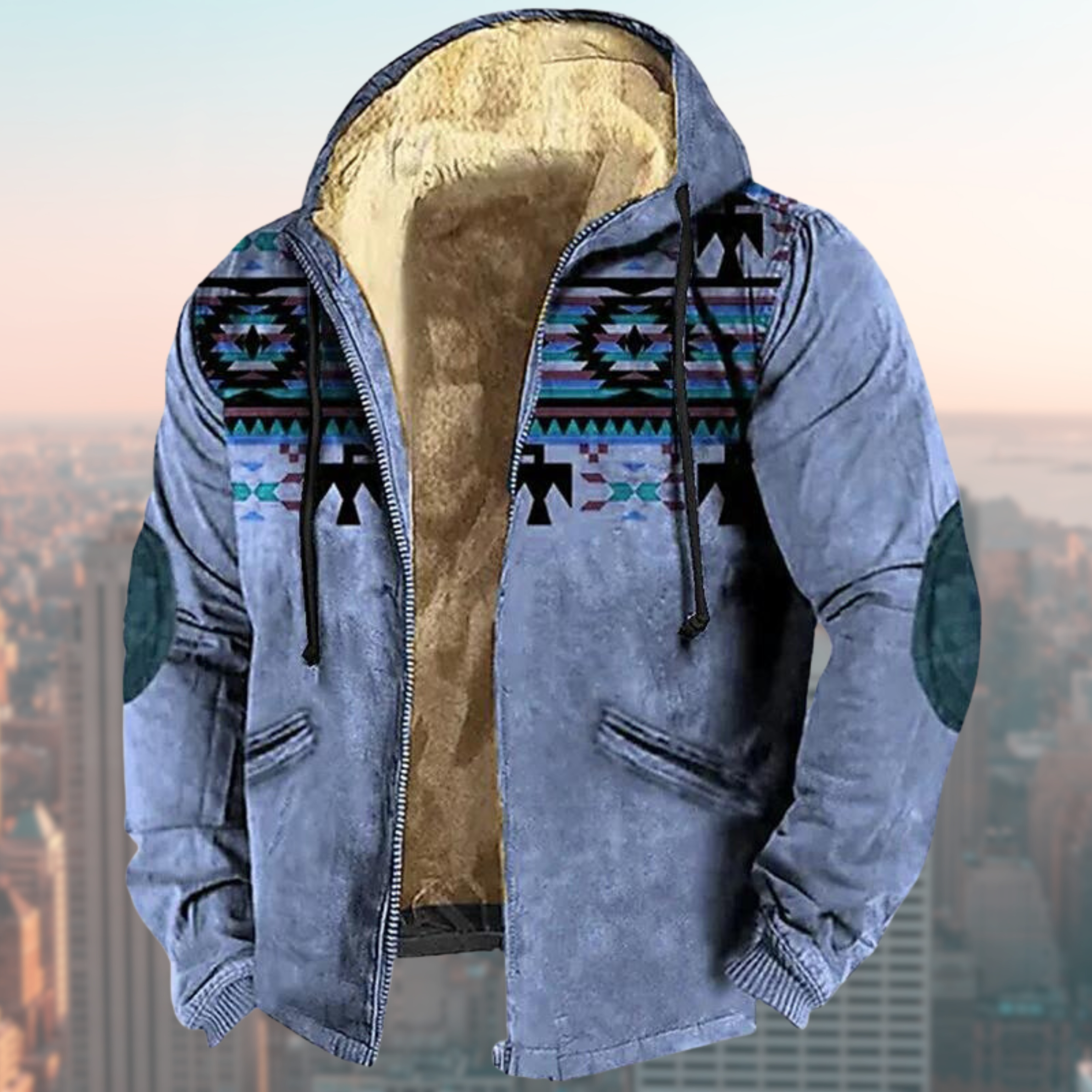 Laszlo – Tribal-Kapuzenjacke für Herren