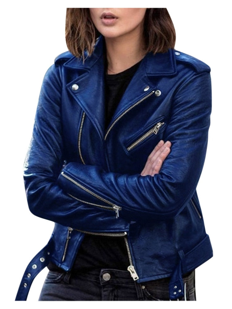 Waleria - Lederjacke, schlankes Design