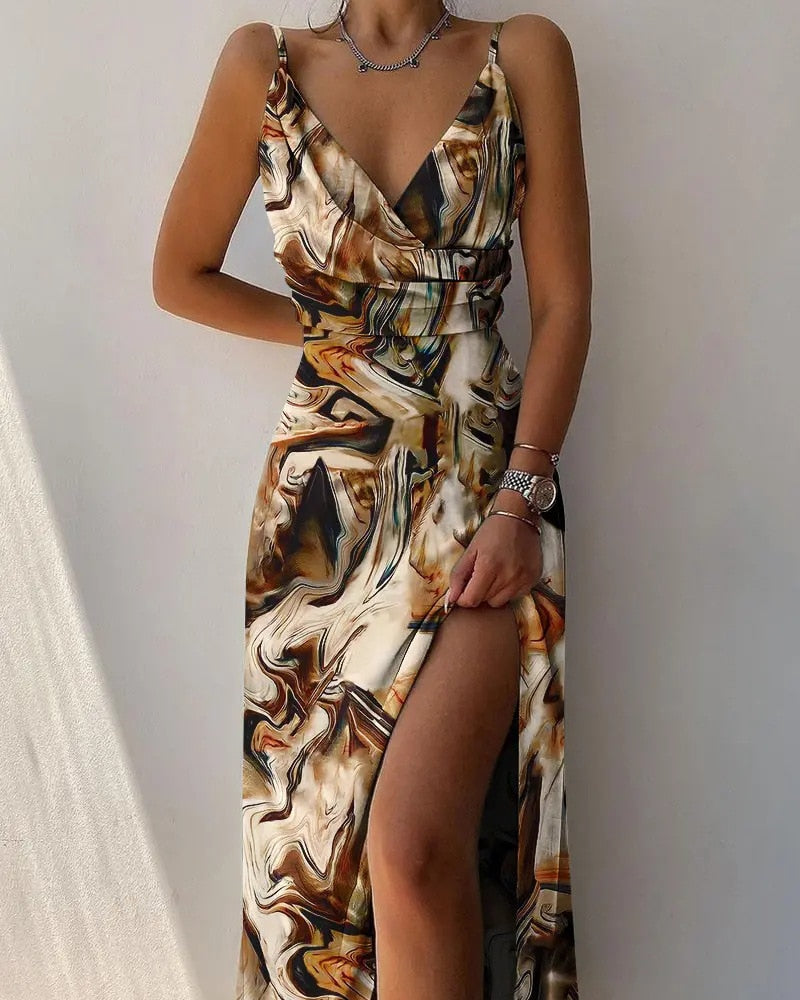 Vivory – Elegantes Kleid mit V-Ausschnitt