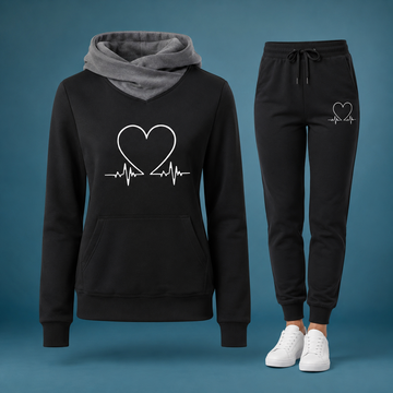 Adélien - Elegantes Set aus Kapuzenpullover und Hose für Damen