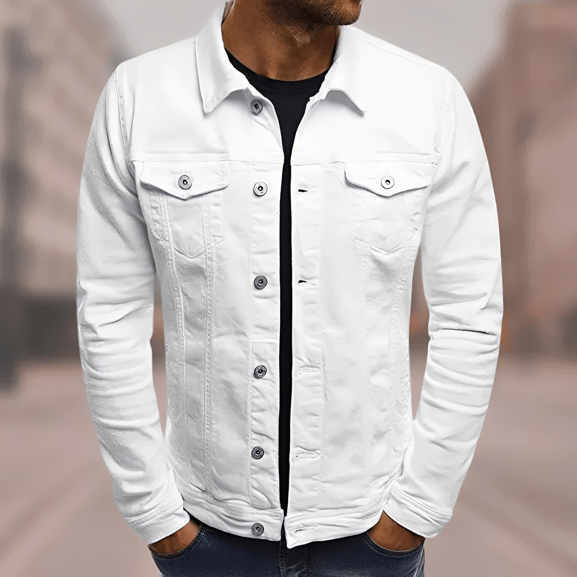 Krix - Komfortable Herren-Denimjacke