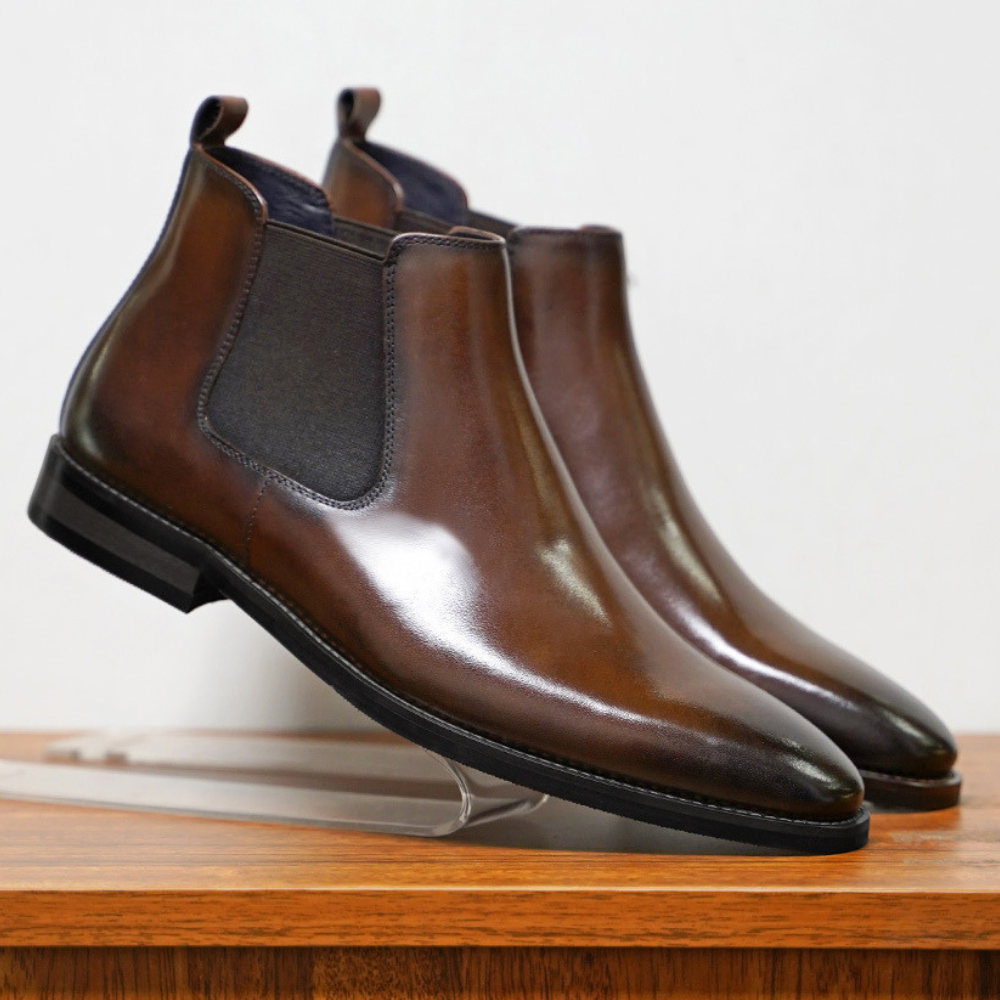 Jeremy - Formale Chelsea-Stiefel aus Leder für Herren