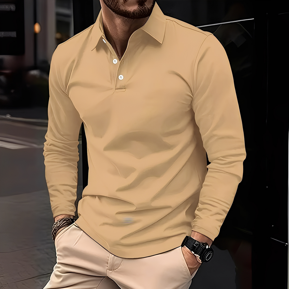 Deacon - Bequemes und widerstandsfähiges Langarmshirt