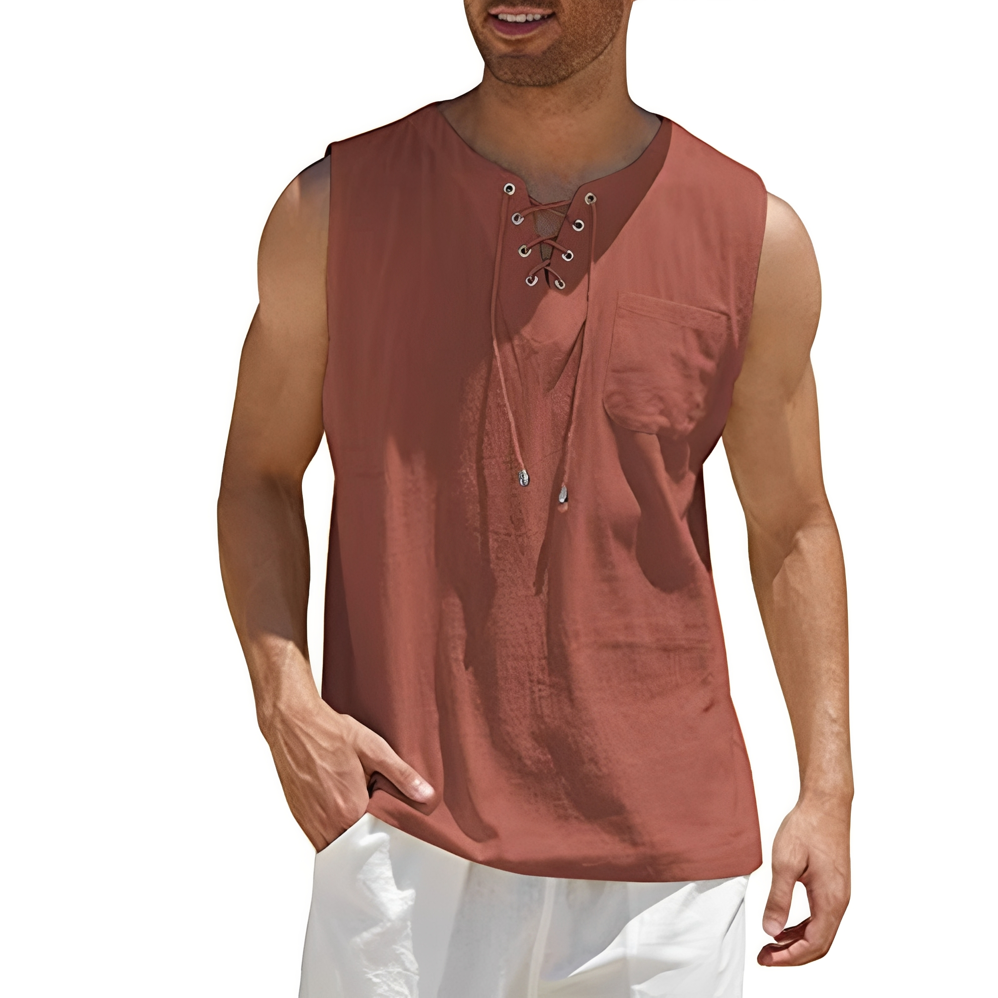 Alexia - Bequemer ärmelloser Tanktop für Männer