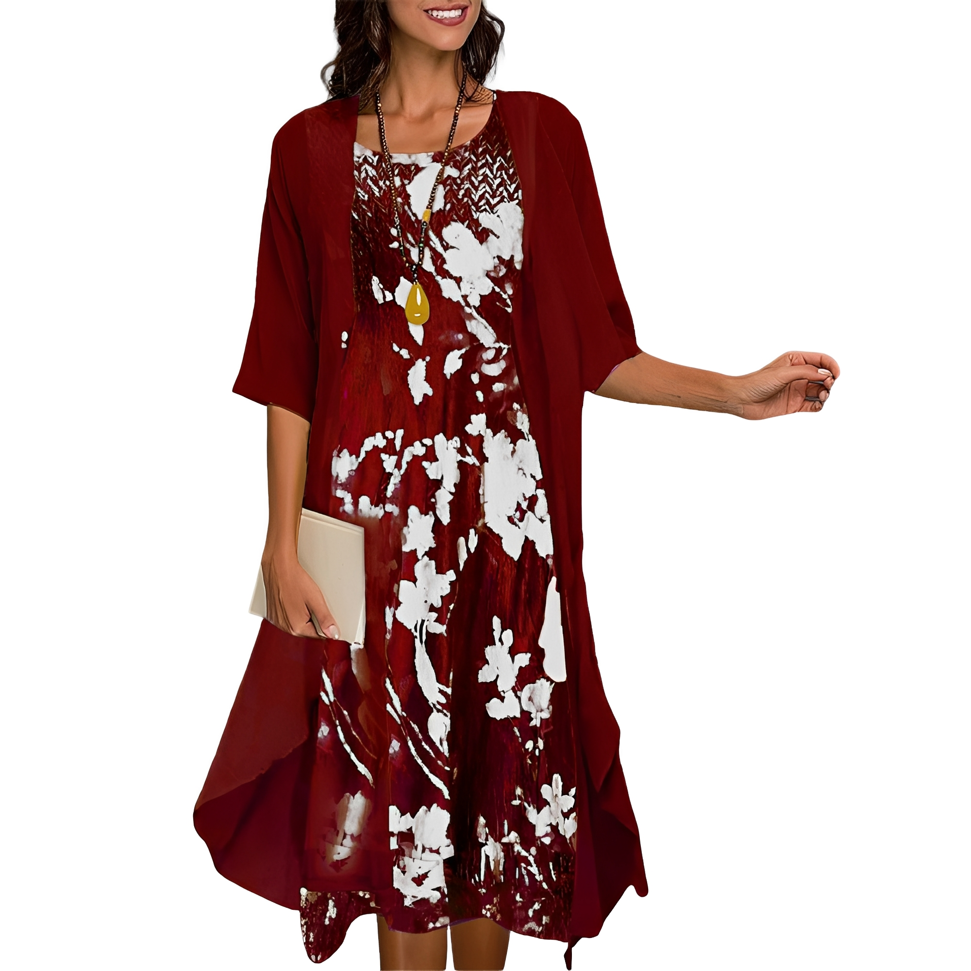 Hennie - Modernes zweiteiliges Damenkleid