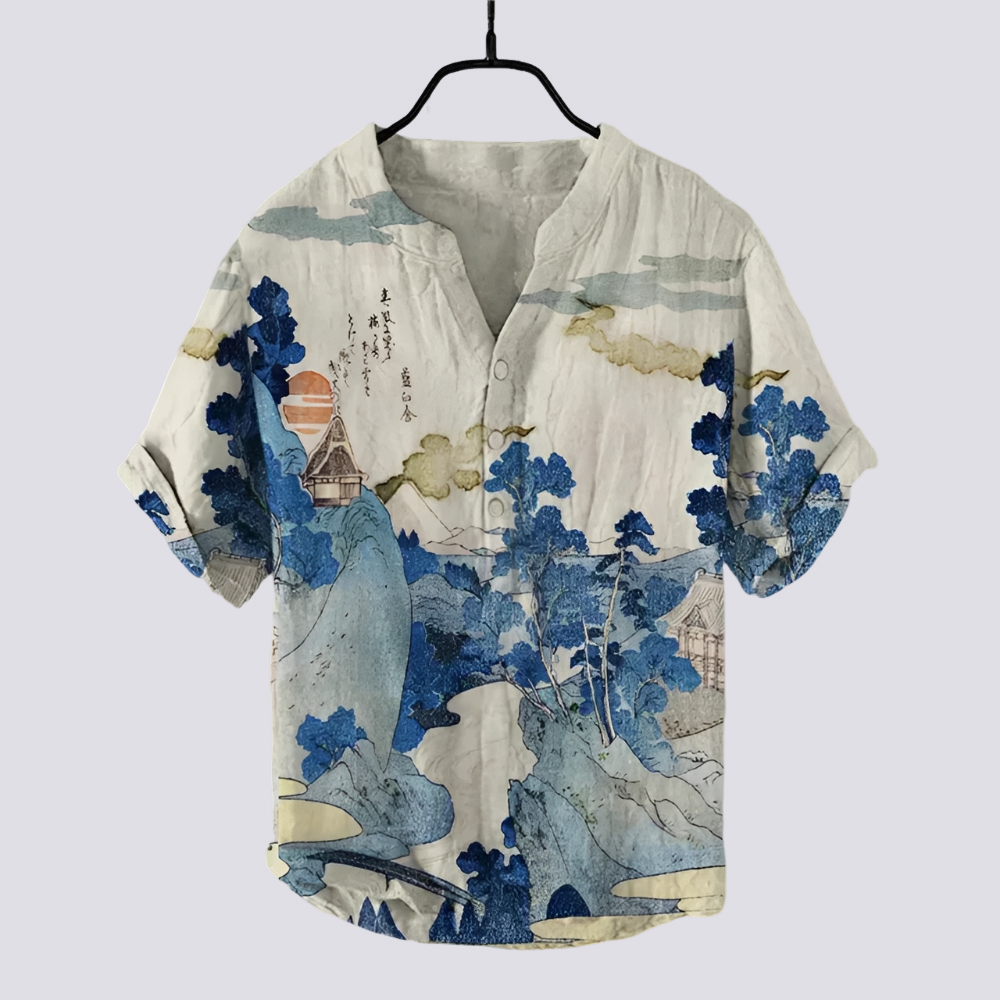 Fiona - Elegantes T-Shirt mit künstlerischem Druck für Frauen