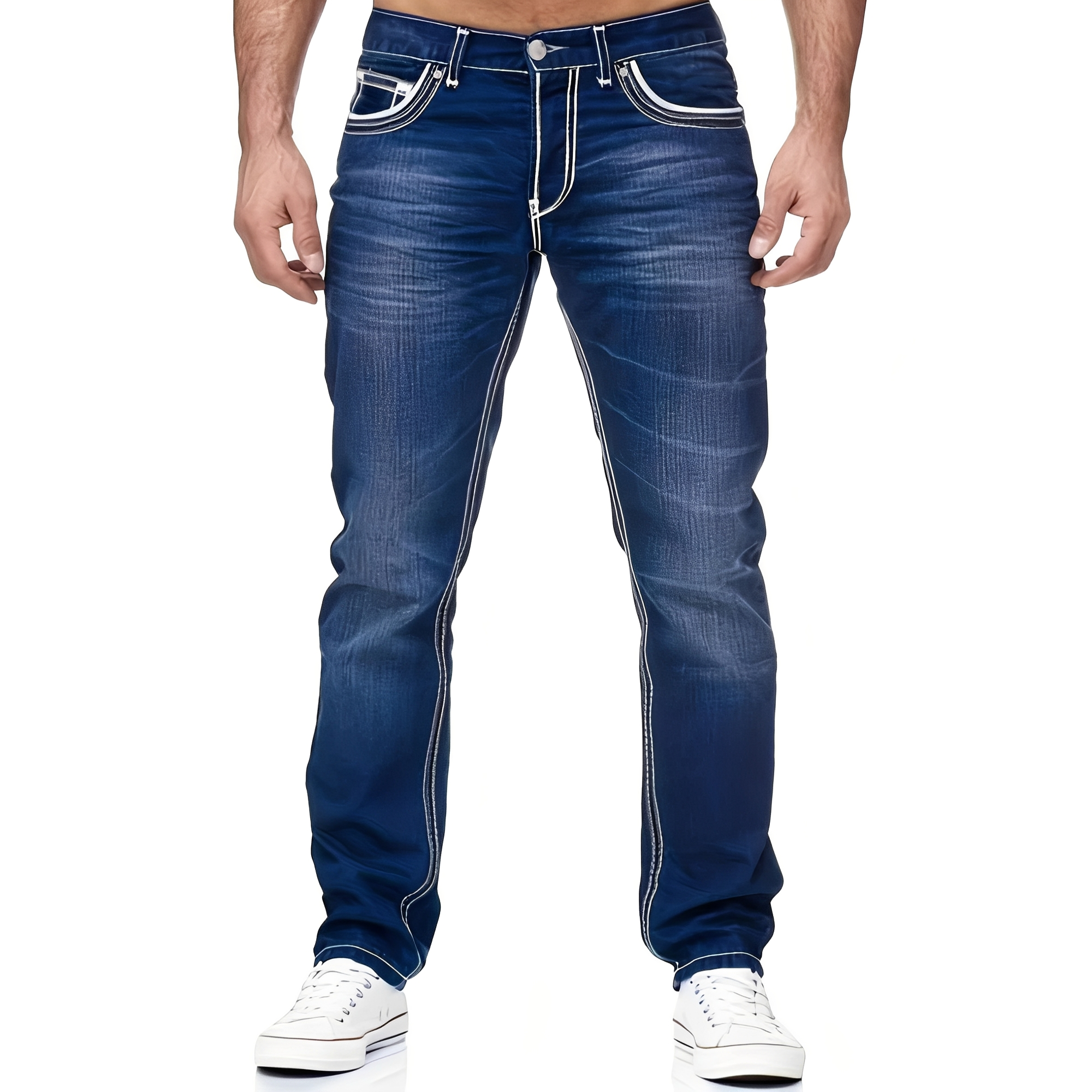 Andy - Elegante Jeans für Männer mit Used-Look