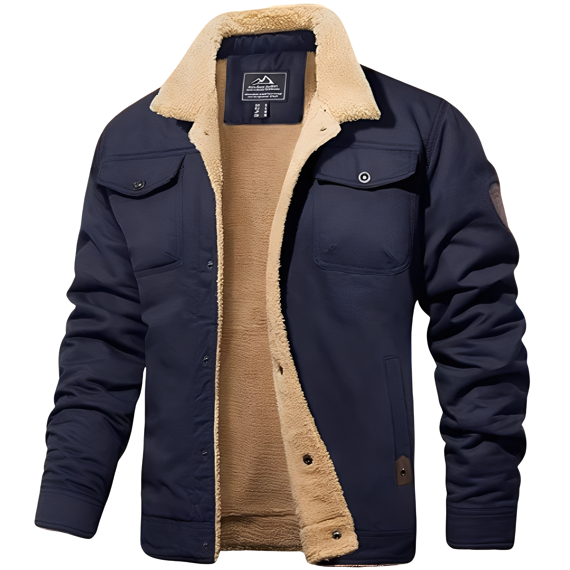 Joshua - Moderner, warmer Herrenmantel mit Sherpa-Futter