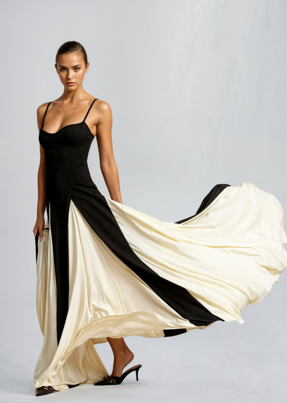 Margaux – Stilvolles Maxikleid mit Ausschnitt