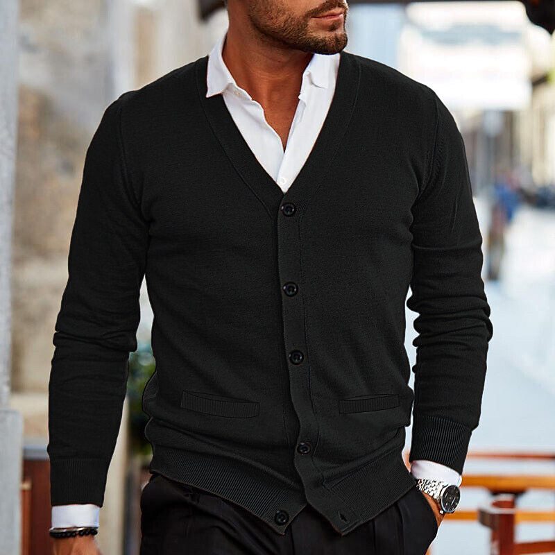 Aamir - Herren-Strickjacke – Komfort und zeitloser Stil
