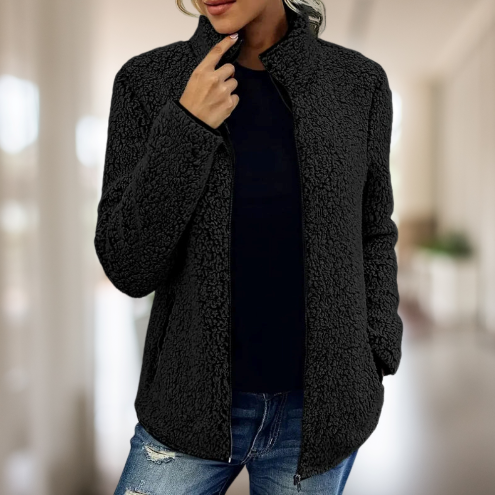 Katie – Jacke aus edlem Fleece mit Zipper