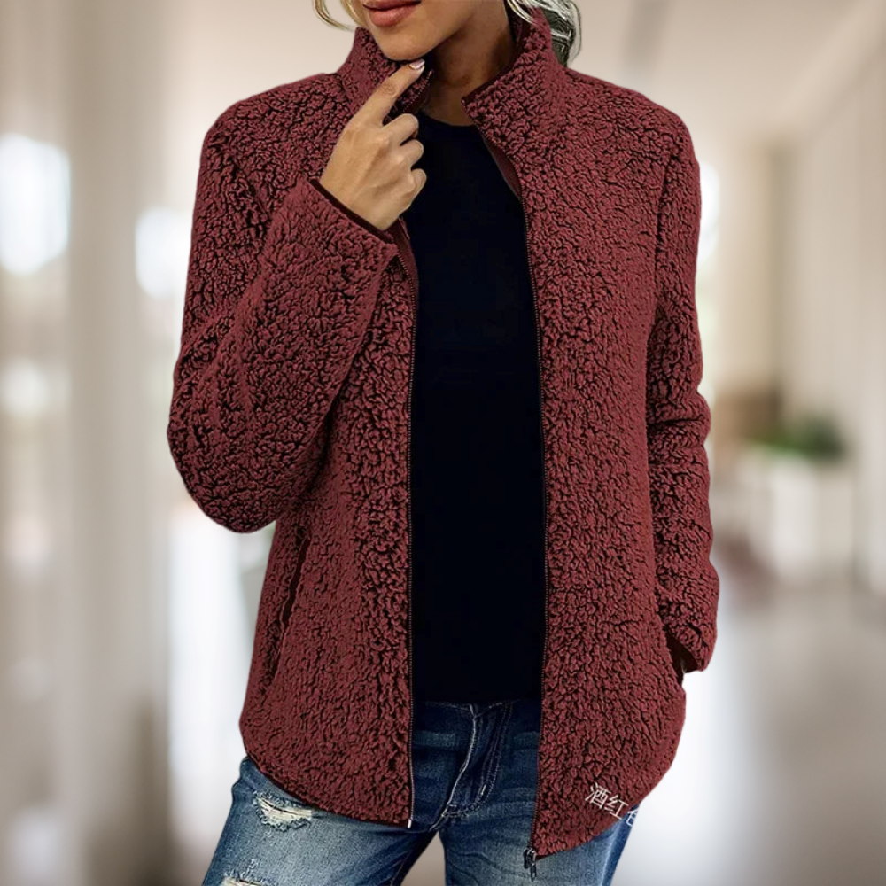 Katie – Jacke aus edlem Fleece mit Zipper