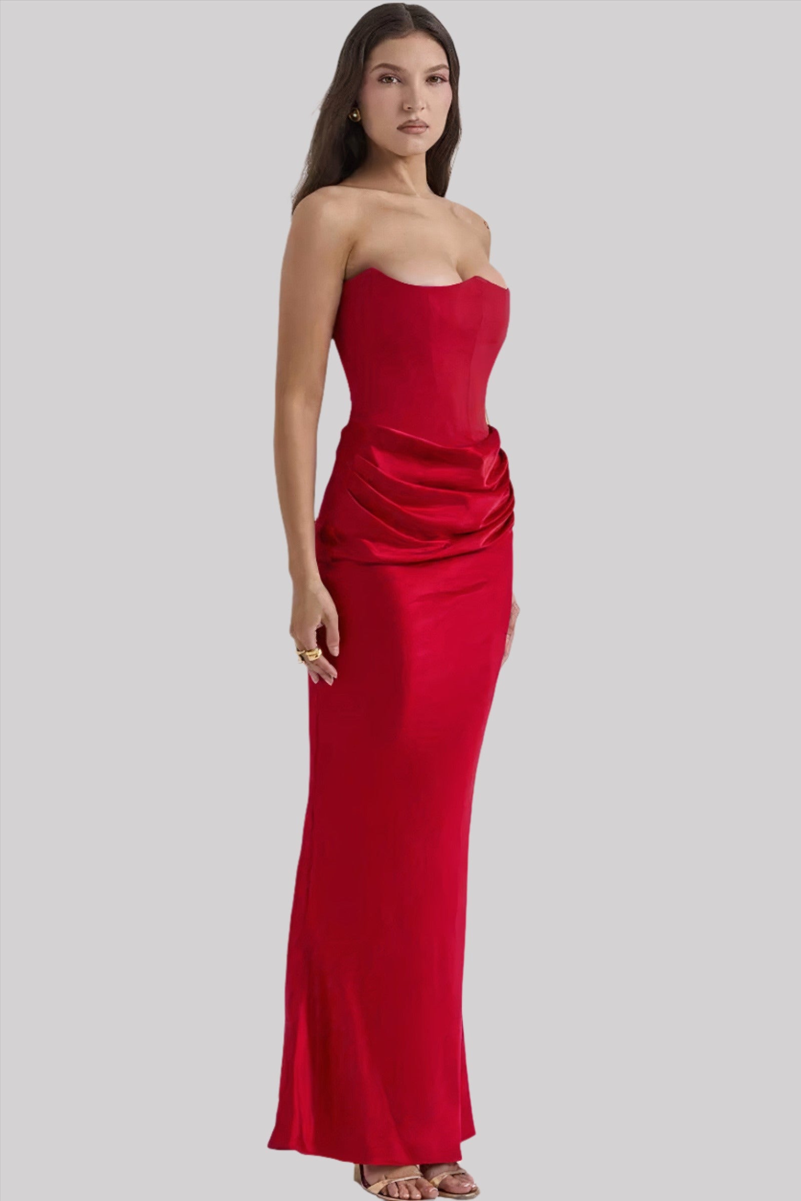 Elisabeth - Maxikleid mit schulterfreiem Schnitt für einen stilvollen Look