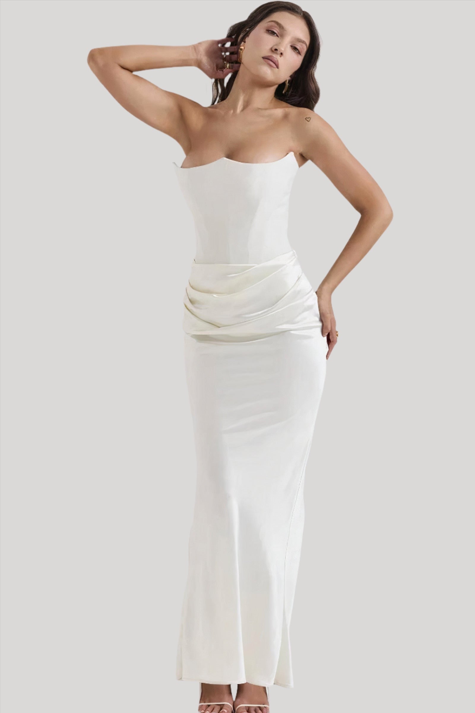Elisabeth - Maxikleid mit schulterfreiem Schnitt für einen stilvollen Look