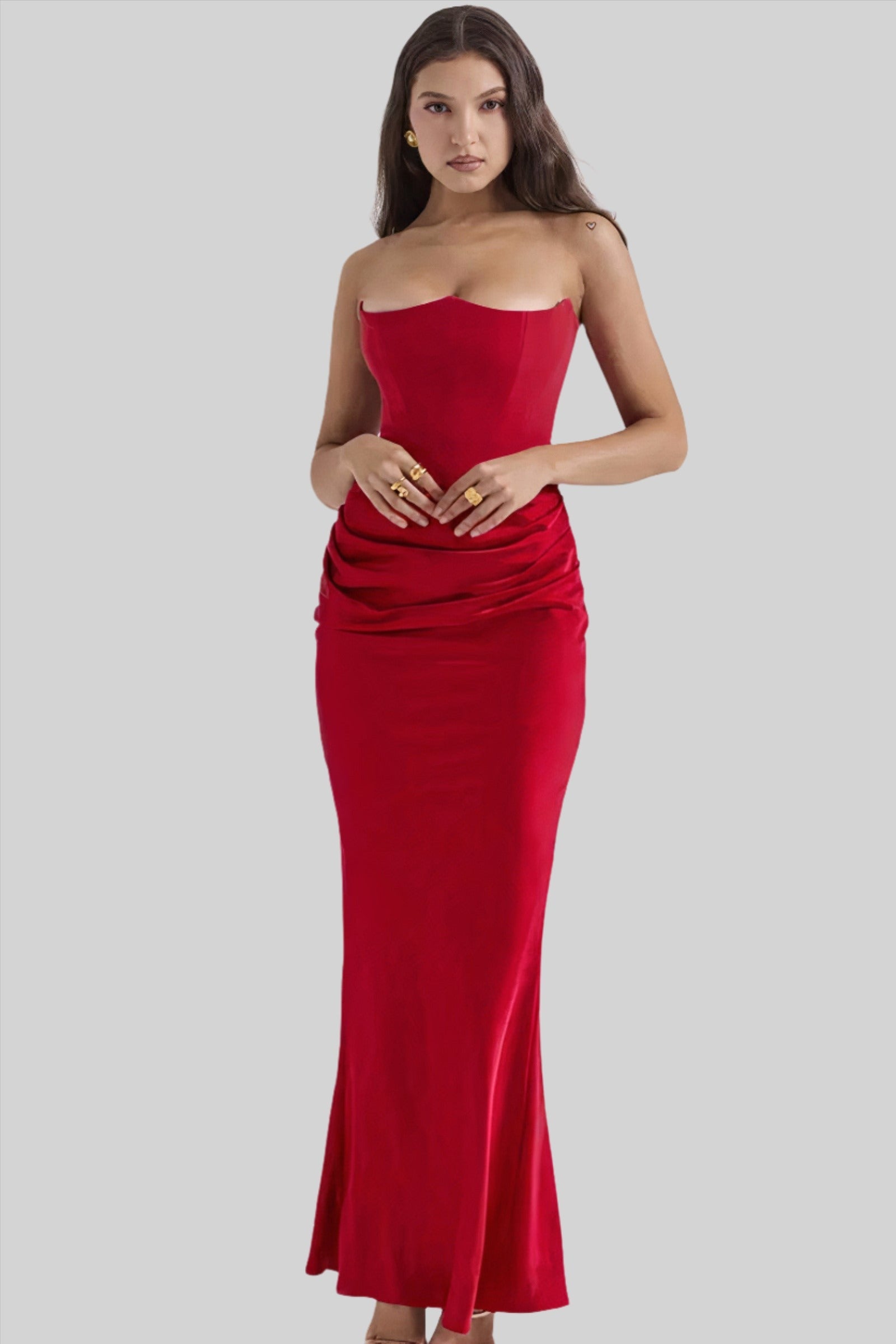 Elisabeth - Maxikleid mit schulterfreiem Schnitt für einen stilvollen Look