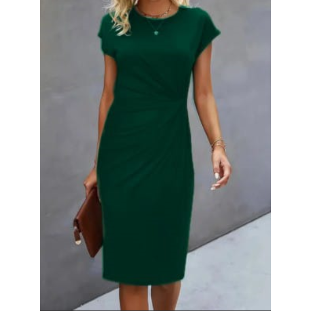 Elina – Formales Damenkleid mit kurzen Ärmeln