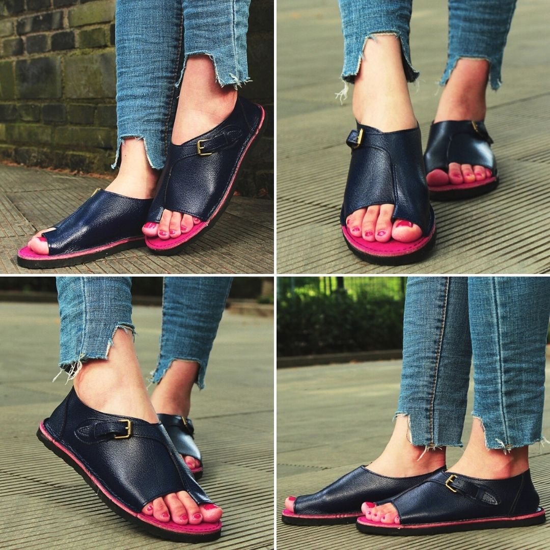 Elvina - Flache Sandalen mit Schnallen