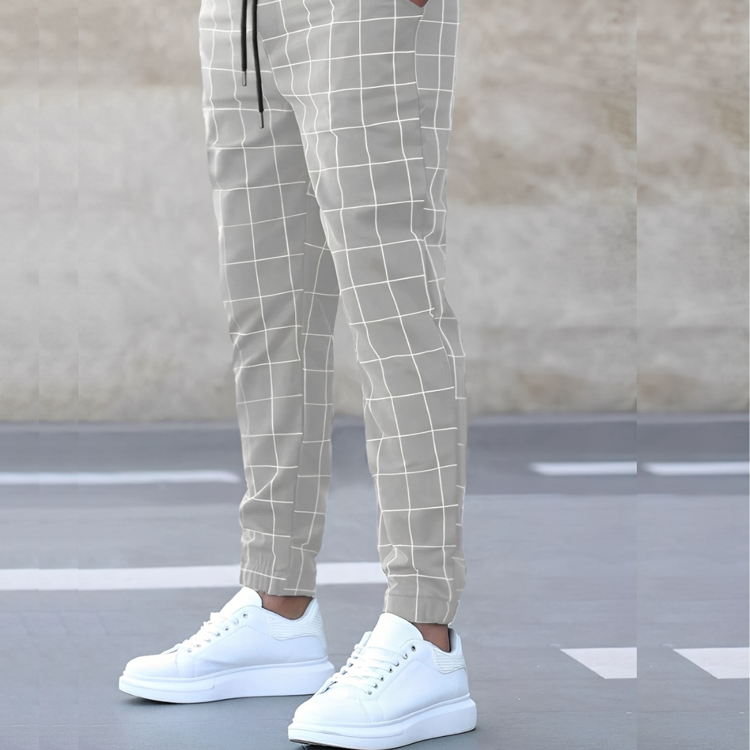 Geoffroy - Lässige Herrenhose mit Kordelzug