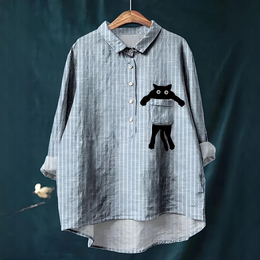 Natallia - Stylische Vintage-Damenbluse