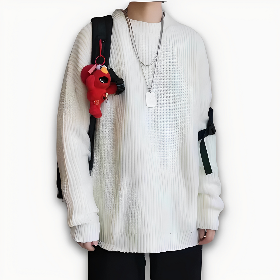 Abdias - Herren Oversize-Strickpullover