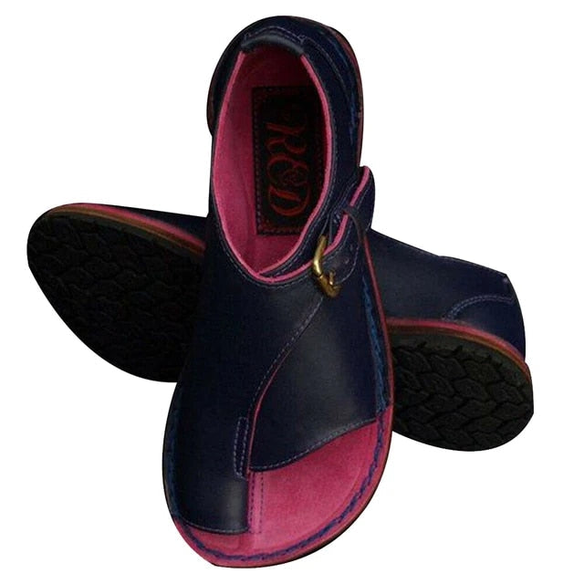 Elvina - Flache Sandalen mit Schnallen