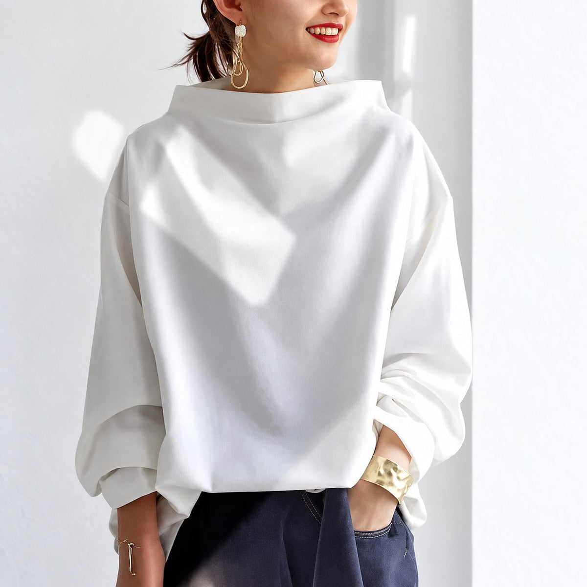 Eliana - Eleganter, legerer Rollkragenpullover