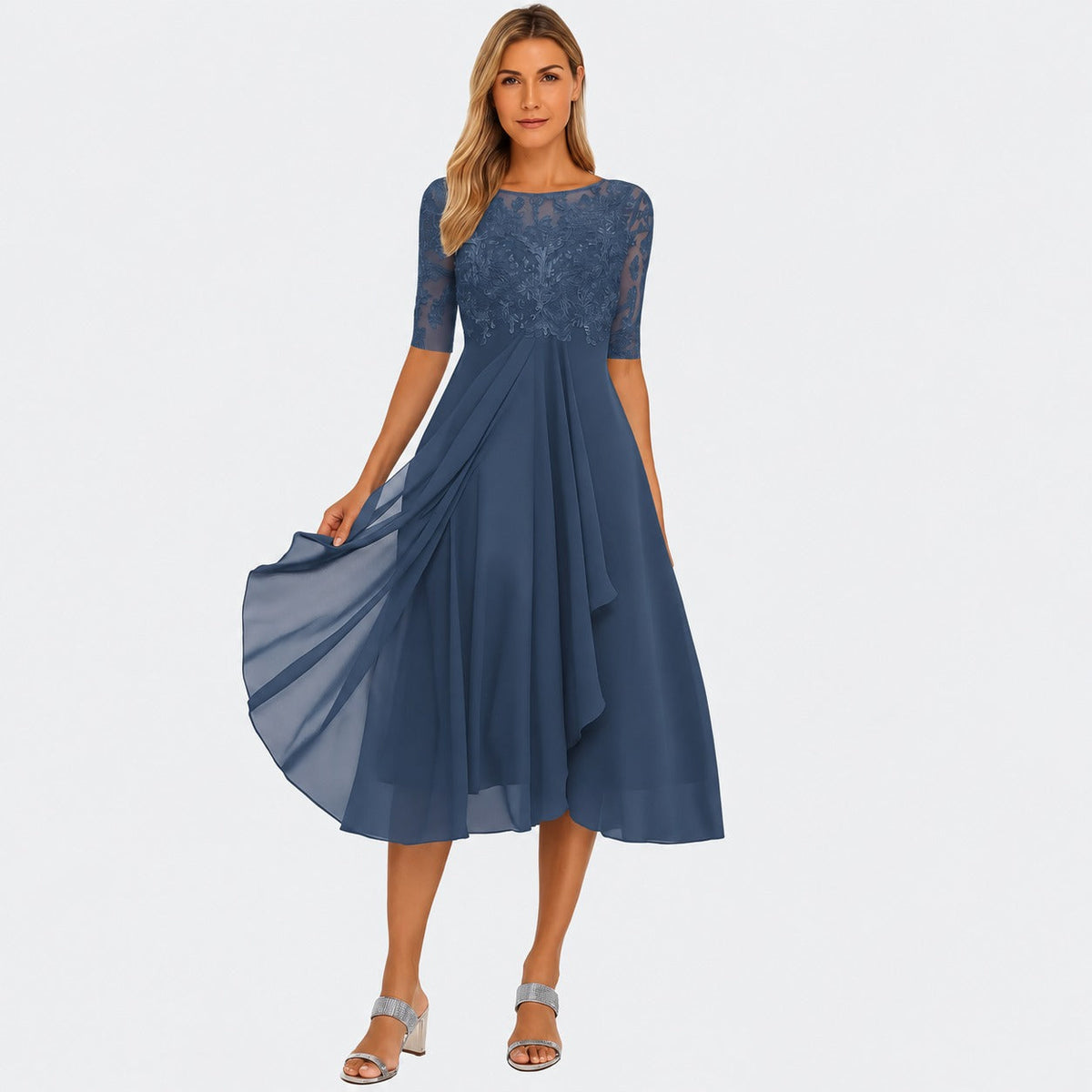 Ximena - Elegantes Damenkleid in knieumspielendem Stil