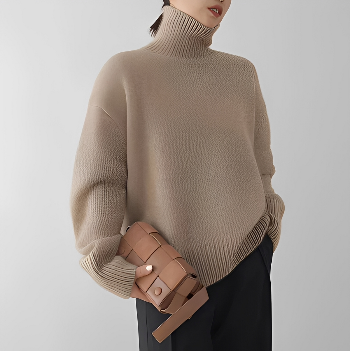 Clémentine - Angenehmer Rollkragenpullover