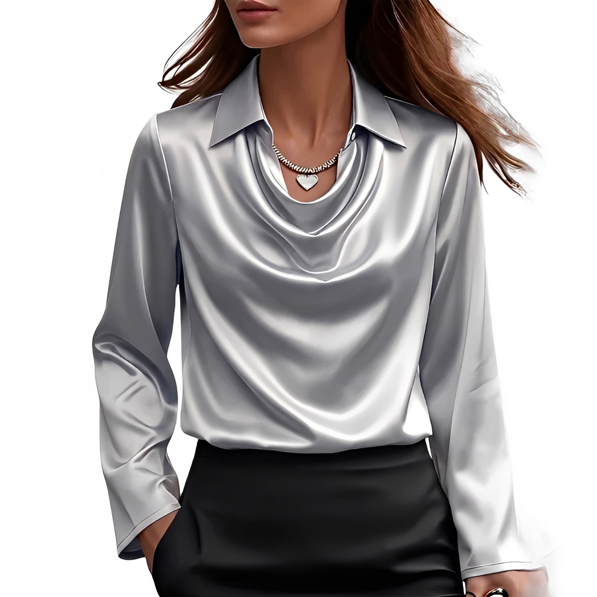 Dynah - Stylische Bluse mit langen Ärmeln