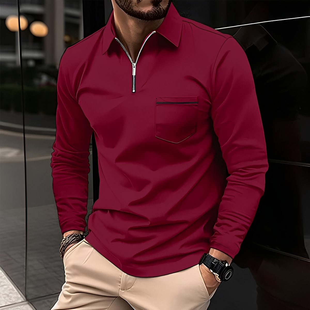 Romeo - Zeitlos und angenehm: Langarmshirt