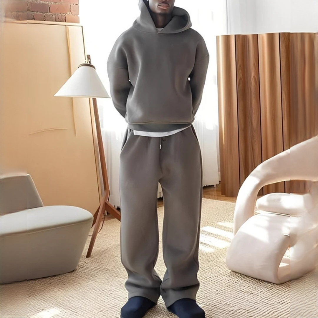 Marlon - Weit geschnittenes Set mit Kapuzenpullover und Hose