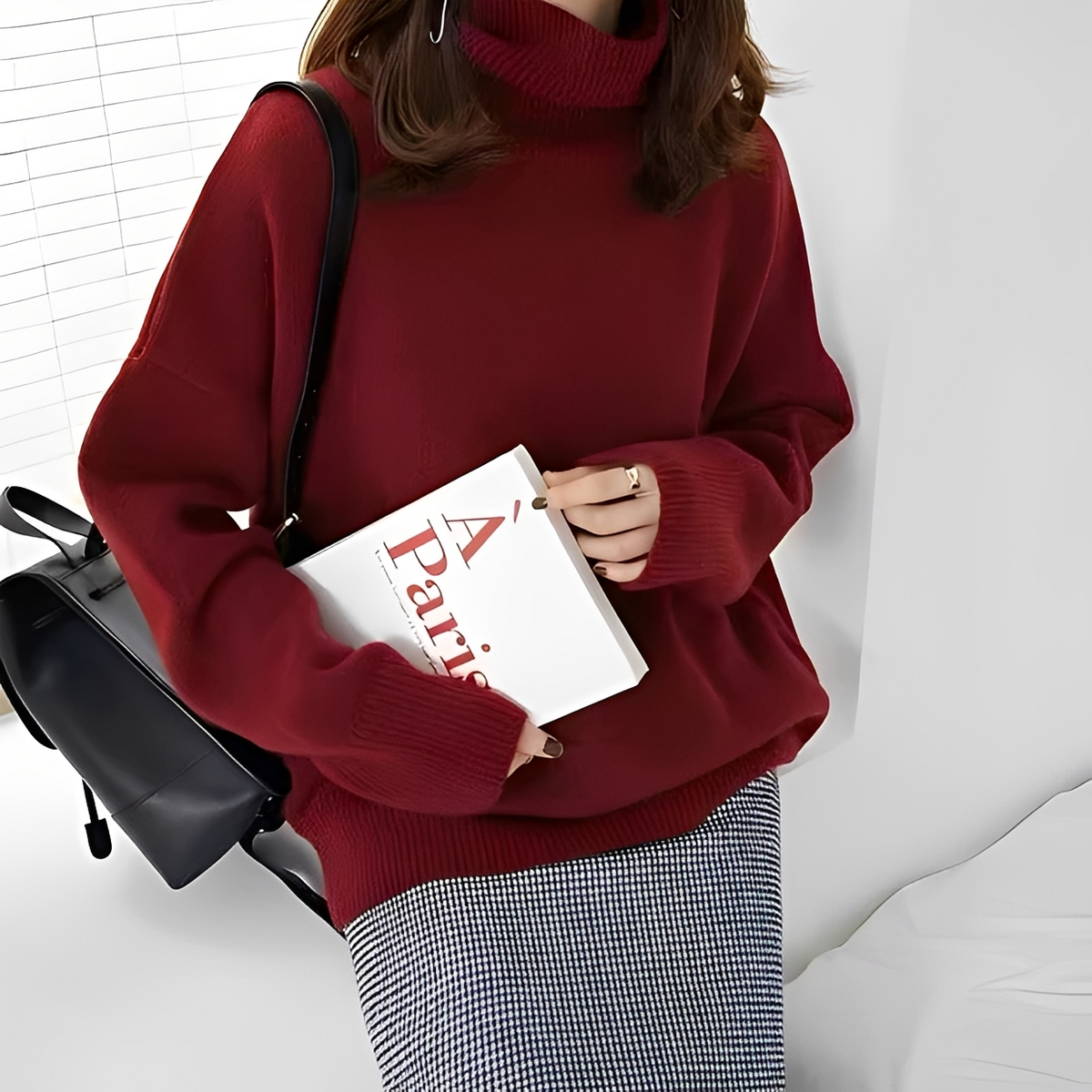 Clémentine - Angenehmer Rollkragenpullover