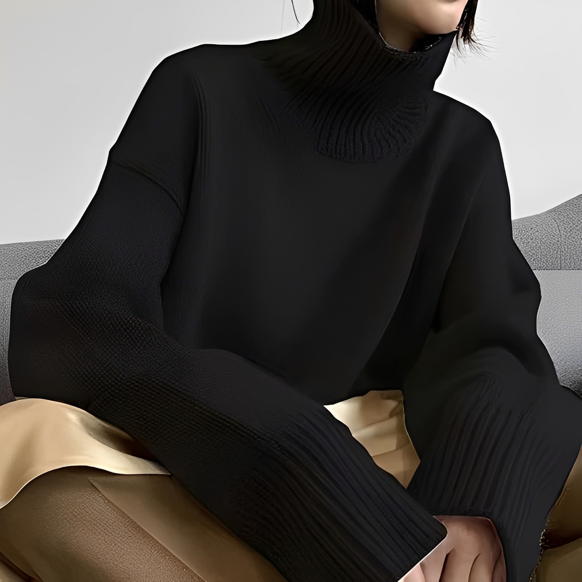 Clémentine - Angenehmer Rollkragenpullover