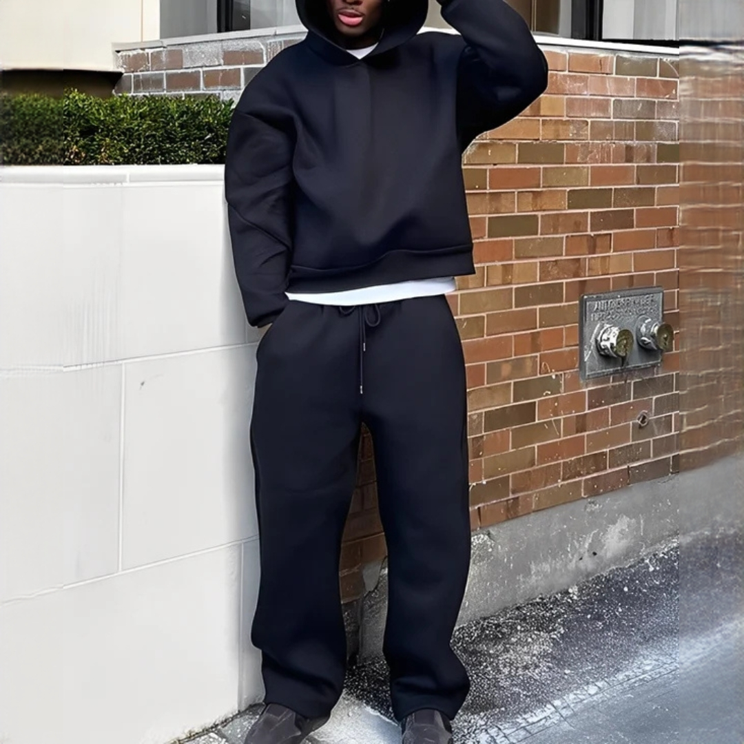 Marlon - Weit geschnittenes Set mit Kapuzenpullover und Hose