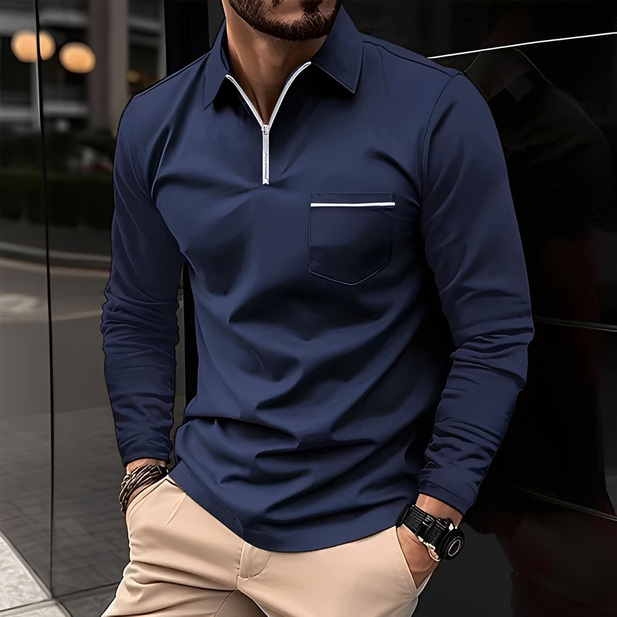 Romeo - Zeitlos und angenehm: Langarmshirt