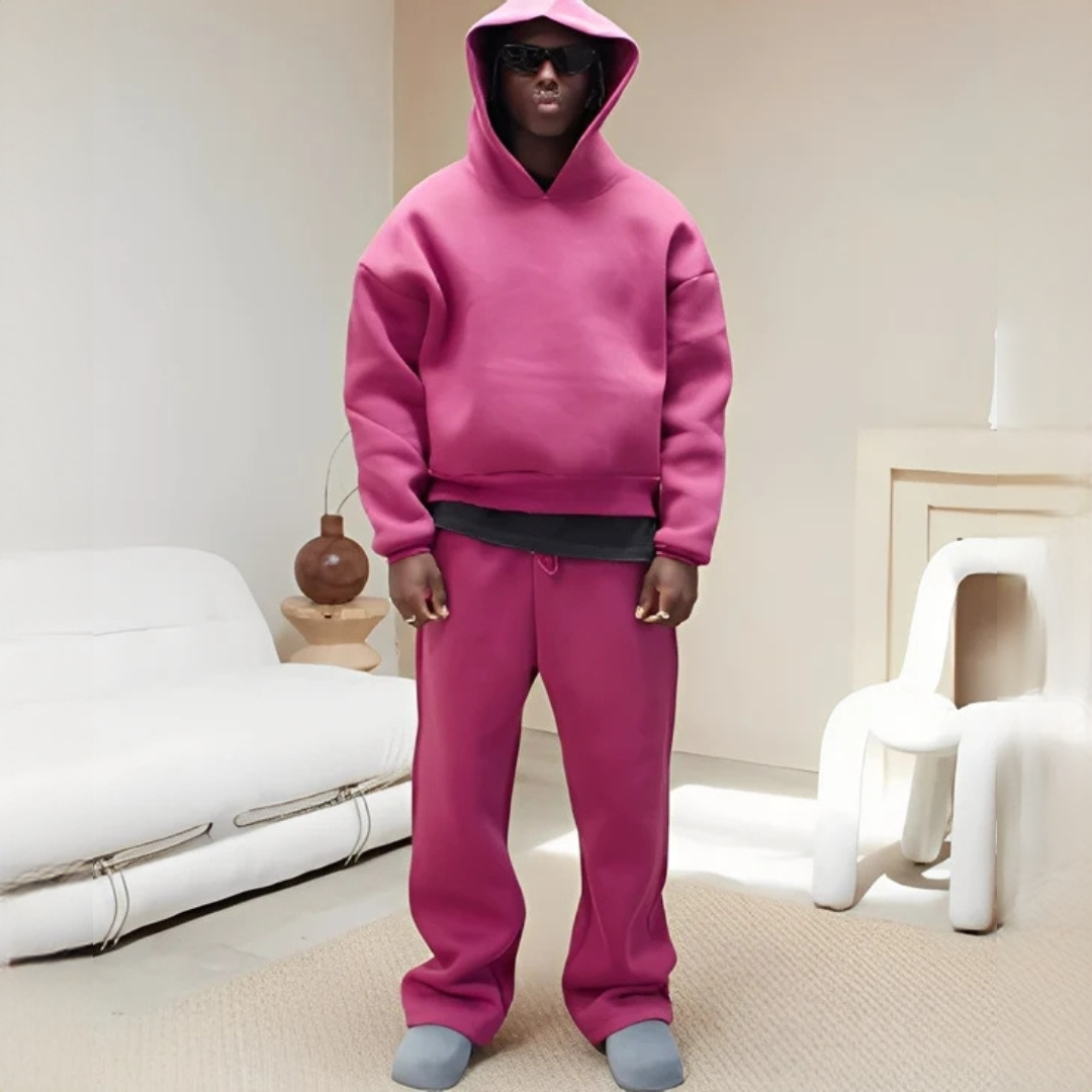 Marlon - Weit geschnittenes Set mit Kapuzenpullover und Hose
