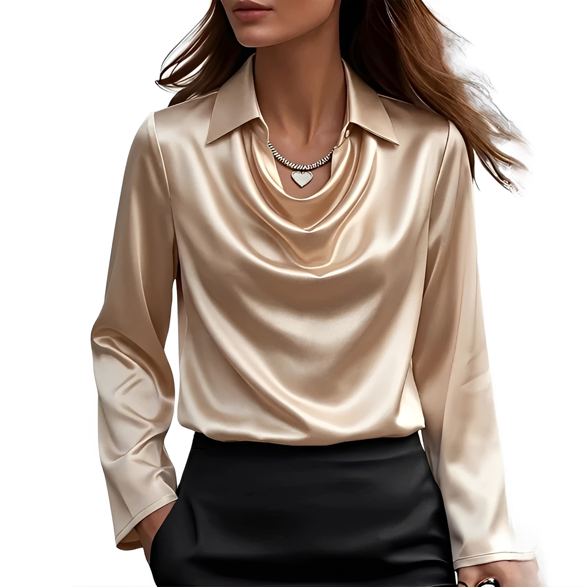 Dynah - Stylische Bluse mit langen Ärmeln